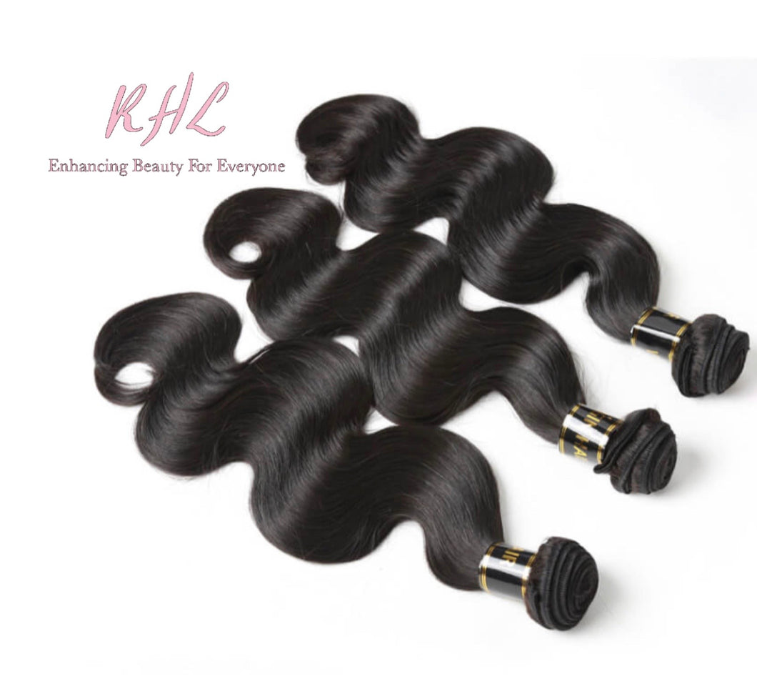 10A BODY WAVE HAIR 3pcs Bundle Deal 100% UNPROCESSED VIRGIN HUMAN HAIR