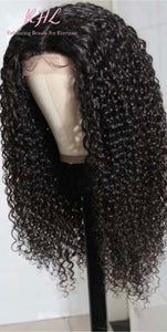 10A Grade 4x4 LACE CLOSURE KINKY CURLY 100% UNPROCESSED VIRGIN HUMAN HAIR Wig (TRANSPARENT/HD Lace)