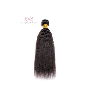 12A KINKY STRAIGHT HAIR 100% UNPROCESSED VIRGIN HUMAN HAIR (SINGLE BUNDLE)