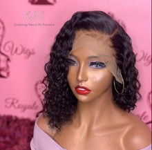 Load image into Gallery viewer, 10A Grade DEEP WAVE 13x4 or 13x6 100% UNPROCESSED VIRGIN HUMAN HAIR LaceFrontal Wig (Transparent/HD Lace)
