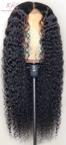 10A Grade 4x4 LACE CLOSURE JERRY CURL 100% UNPROCESSED VIRGIN HUMAN HAIR Wig (TRANSPARENT/HD Lace)