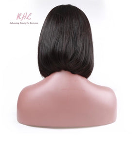 13x4 8A GRADE SHORT STRAIGHT BOB 100% UNPROCESSED VIRGIN HUMAN HAIR STRAIGHT Wig