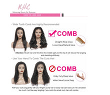 Load image into Gallery viewer, 9A Grade WATER WAVE 13x4 or 13x6 100% UNPROCESSED VIRGIN HUMAN HAIR LaceFrontal Wig (Transparent/HD Lace)
