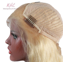 Load image into Gallery viewer, 13x6 #613 BLONDE 9A Grade 100% UNPROCESSED VIRGIN HUMAN HAIR BODY WAVE Lace FRONT Wig
