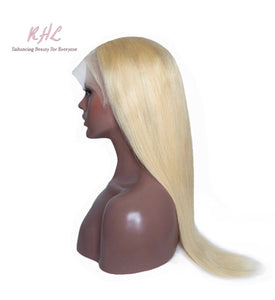 13x6 #613 BLONDE 9A Grade 100% UNPROCESSED VIRGIN HUMAN HAIR STRAIGHT Lace FRONT Wig